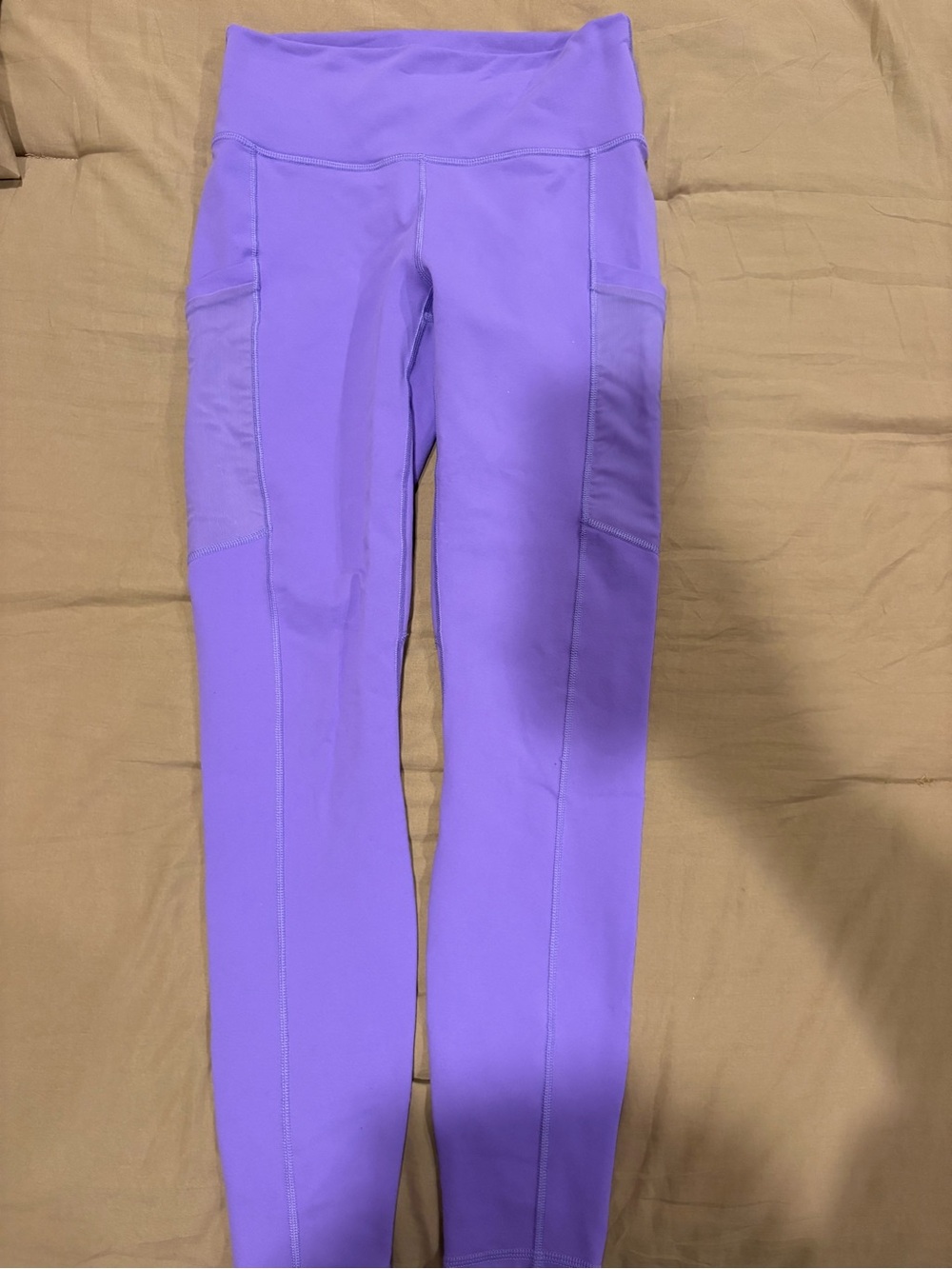 Women’s Purple Active Leggings with Side Pockets